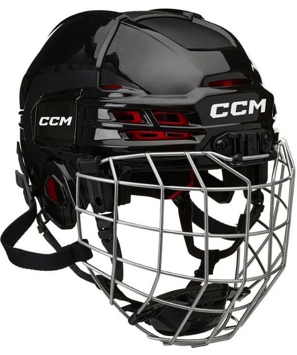 CCM CCM Tacks 70 black Ice Hockey Helmet Combo Pupil (youth)