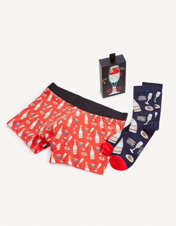 Celio Celio Boxers & Socks in Gift Box - Men's