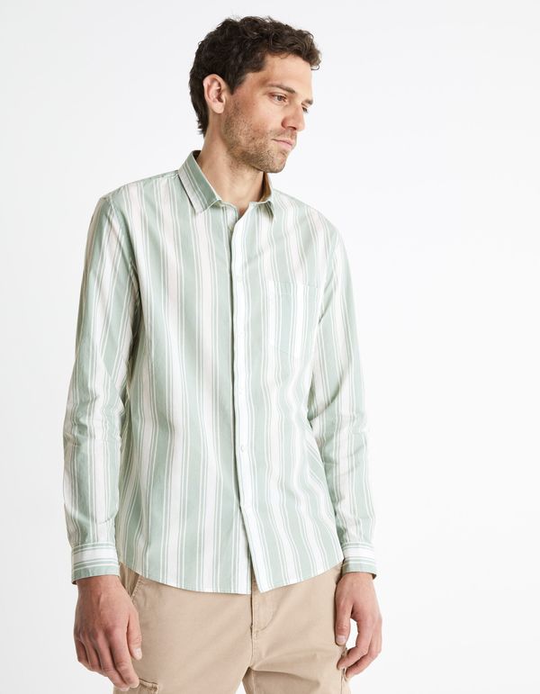 Celio Celio Cotton Shirt Bastripes - Men