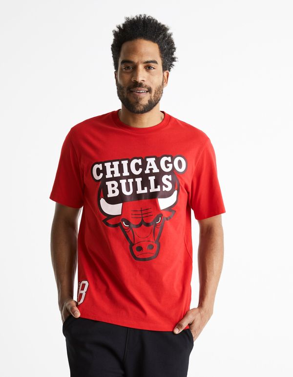 Celio Celio Cotton T-Shirt NBA Chicago Bulls - Men