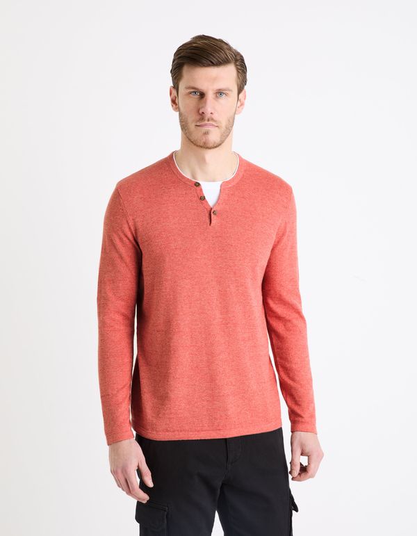 Celio Celio Henley Gelano Sweater - Men's