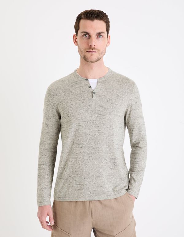 Celio Celio Henley Gelano Sweater - Men's