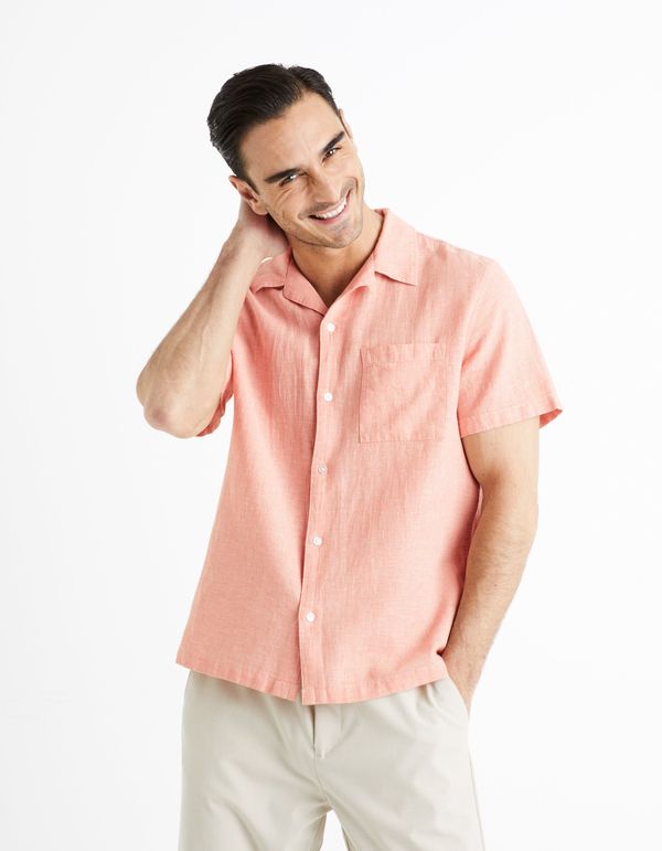 Celio Celio Linen Shirt Fatext - Men