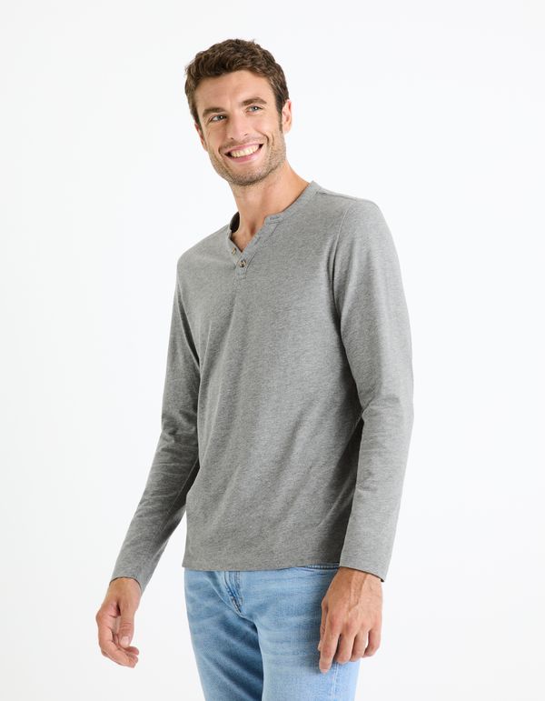 Celio Celio Long Sleeve T-Shirt Fegetiml - Men's