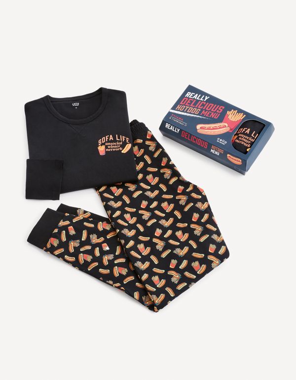 Celio Celio Pajamas in Hot Dog Gift Box - Men's
