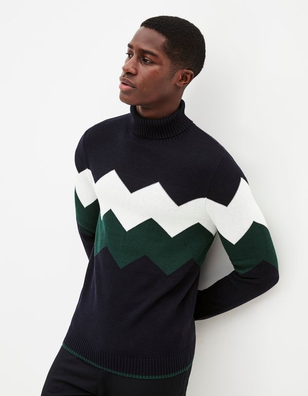 Celio Celio Patterned Sweater Peaky with Turtleneck - Men