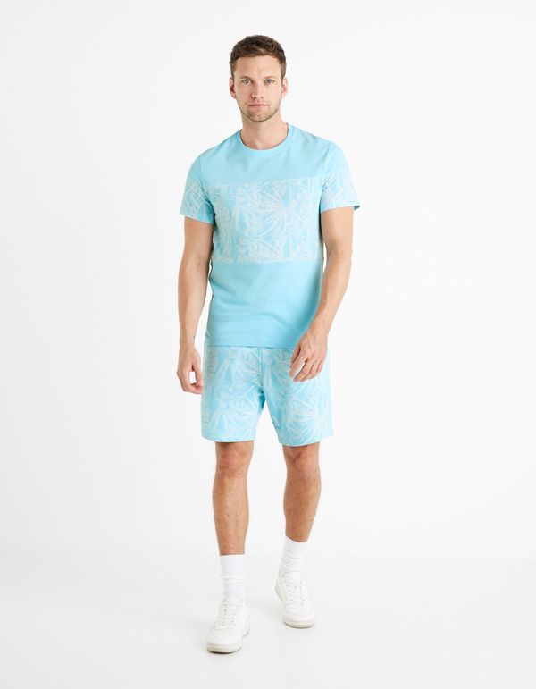 Celio Celio Patterned T-Shirt Deplaced - Men