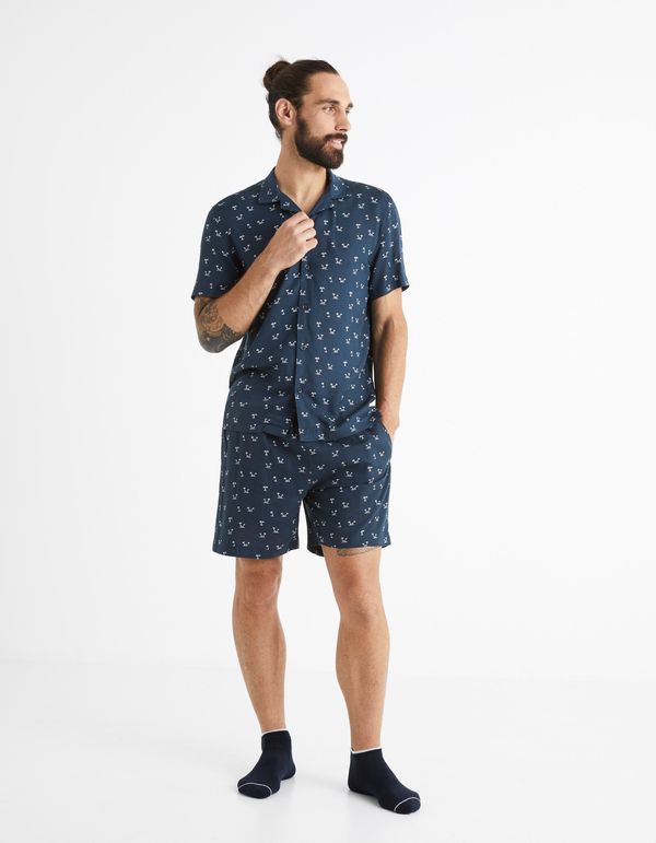 Celio Celio Short Cotton Pajamas Biche - Men