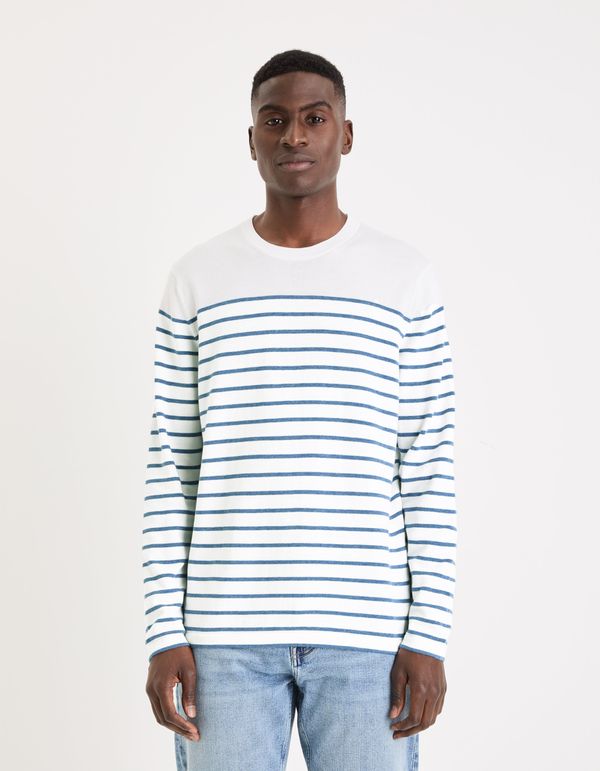 Celio Celio Striped Sweater Gewellrs - Men's
