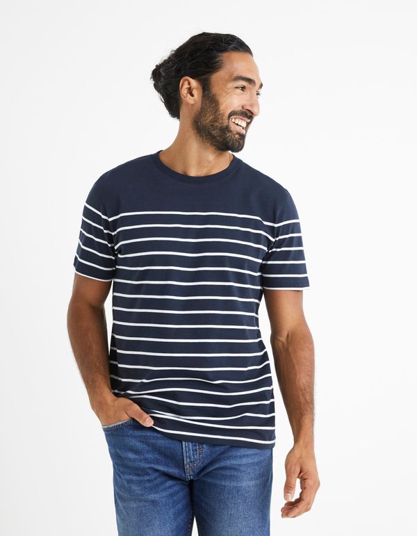 Celio Celio Striped T-shirt Bebaser - Men