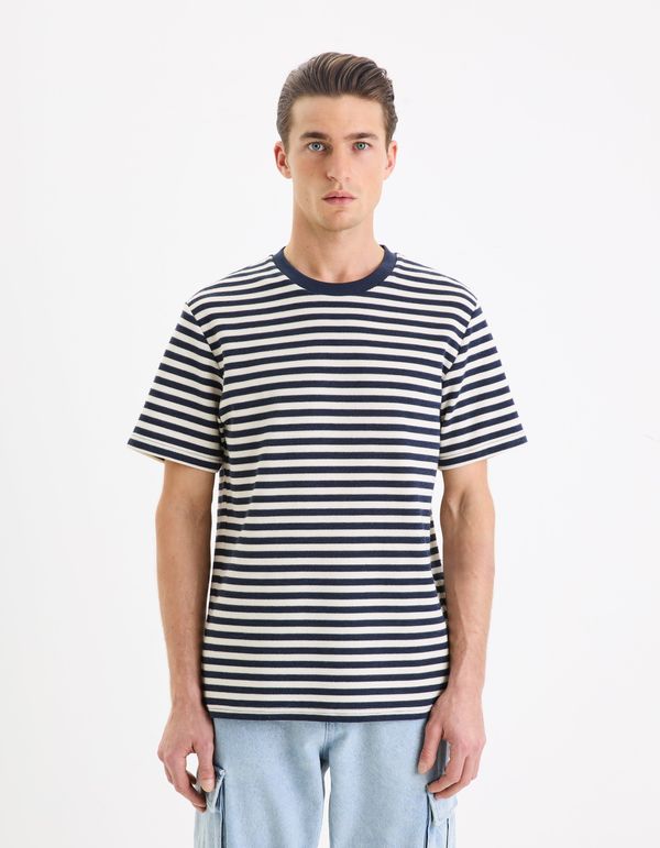 Celio Celio Striped T-Shirt Gefab - Men's