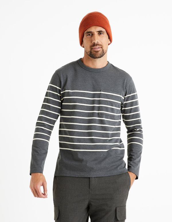 Celio Celio Striped T-shirt Veboxmlr - Men