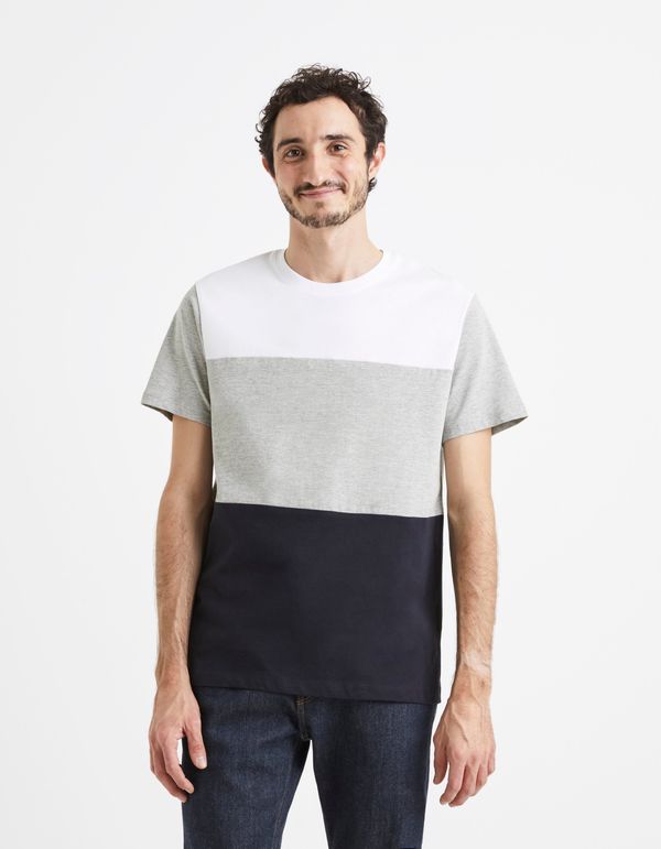 Celio Celio T-shirt Vetrois with stripes - Men