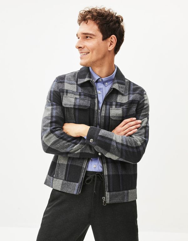 Celio Celio Woolen Plaid Jacket Punjab - Men