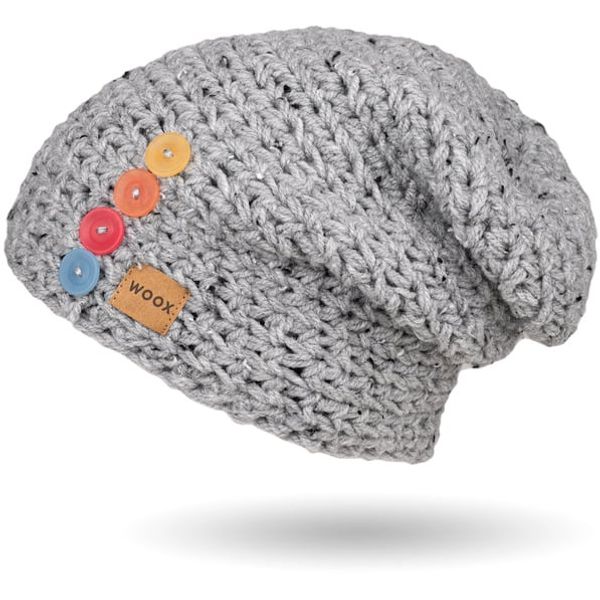 WOOX Čepice WOOX Grey Button Beanie