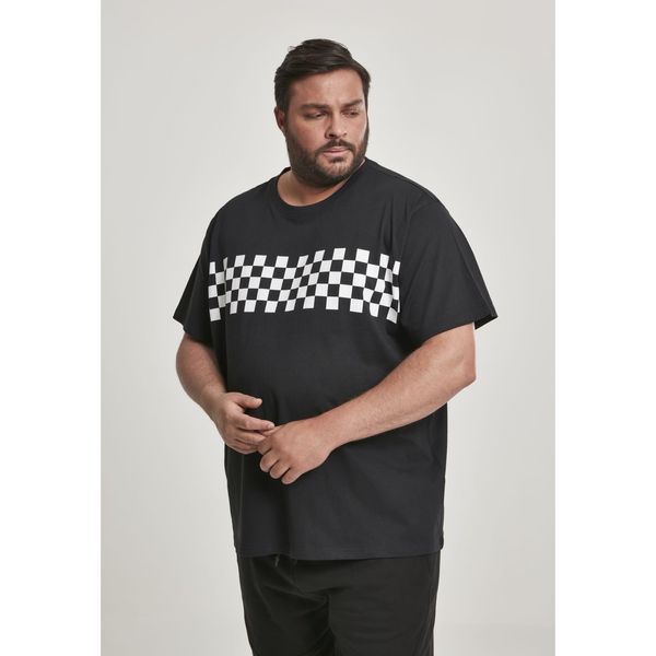 Urban Classics Check Panel T-Black/White