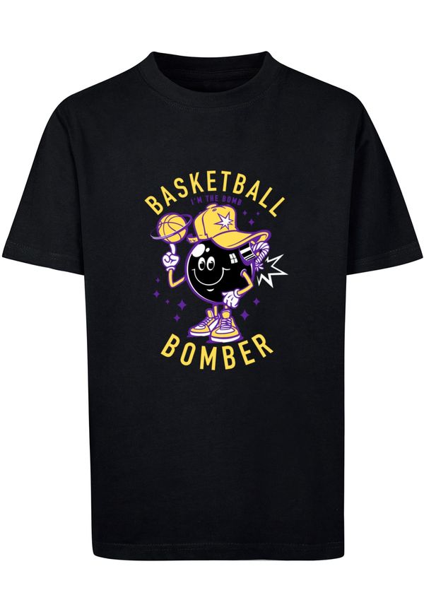 MT Kids Children's Basketball Bomber Jacket T-Shirt Black