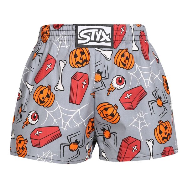 STYX Children's boxer shorts Styx art classic rubber Halloween coffins