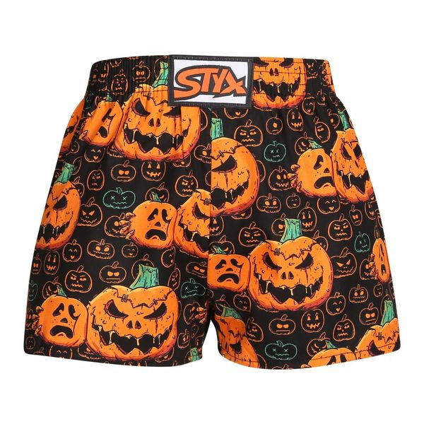 STYX Children's boxer shorts Styx art classic rubber Halloween pumpkin