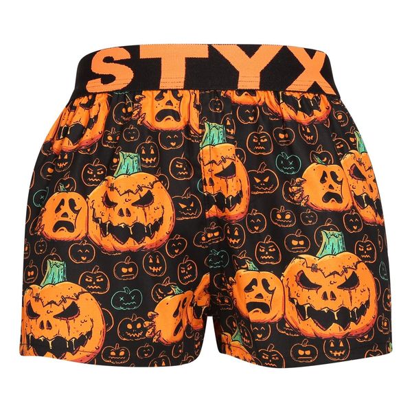 STYX Children's boxer shorts Styx art sports rubber Halloween pumpkin