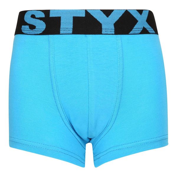 STYX Children's boxers Styx sports rubber light blue