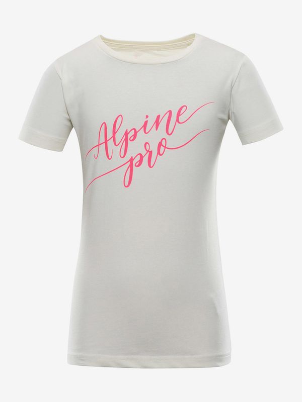 ALPINE PRO Children's cotton T-shirt ALPINE PRO DEWERO beige