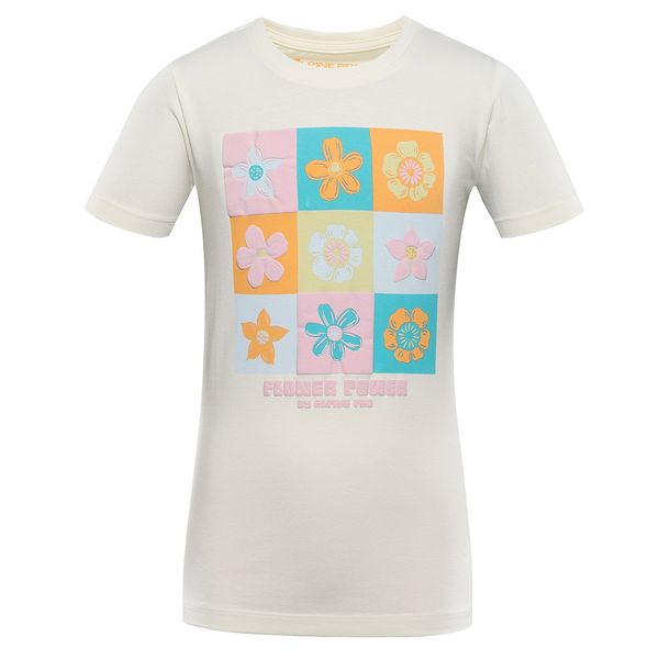 ALPINE PRO Children's cotton T-shirt ALPINE PRO GERBO crème variant pa