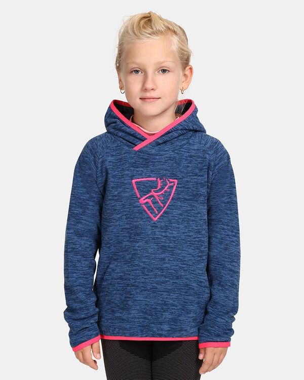 Kilpi Children's fleece hoodie Kilpi FLOND-JG Dark blue