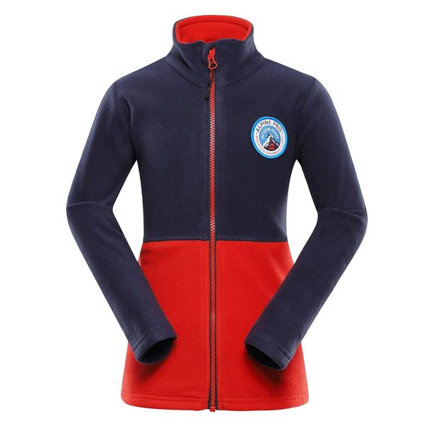 ALPINE PRO Children's fleece sweatshirt ALPINE PRO SIUSO flame scarlet