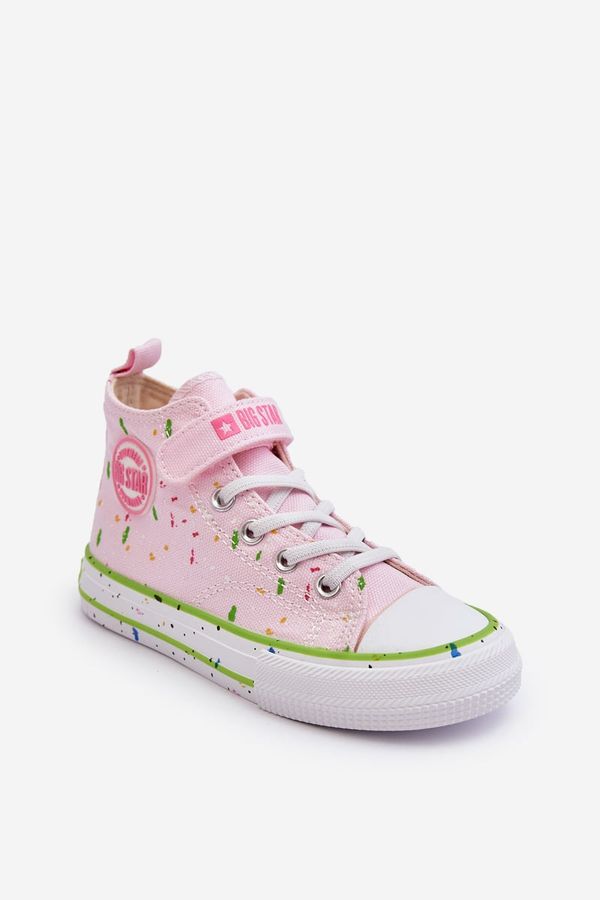 BIG STAR SHOES Children's Floral Sneakers Big Star Pink