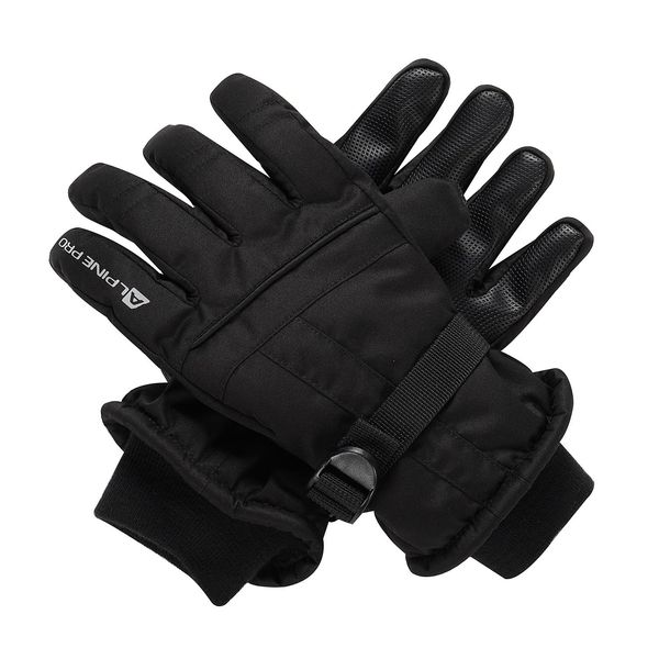 ALPINE PRO Children's gloves with membrane ptx gloves ALPINE PRO LORDO 2 black