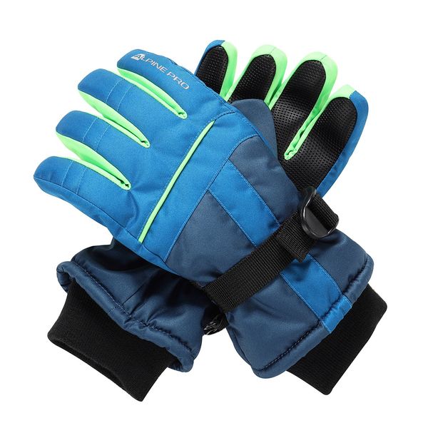 ALPINE PRO Children's gloves with membrane ptx gloves ALPINE PRO LORDO 2 mykonos blue