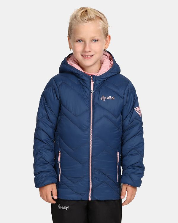 Kilpi Children's insulated jacket Kilpi REBEKI-JG DARK Dark blue