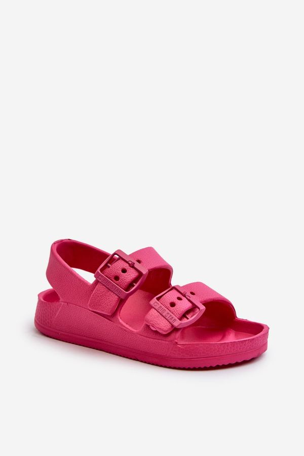 BIG STAR SHOES Children's lightweight sandals with buckles BIG STAR Fuchsia