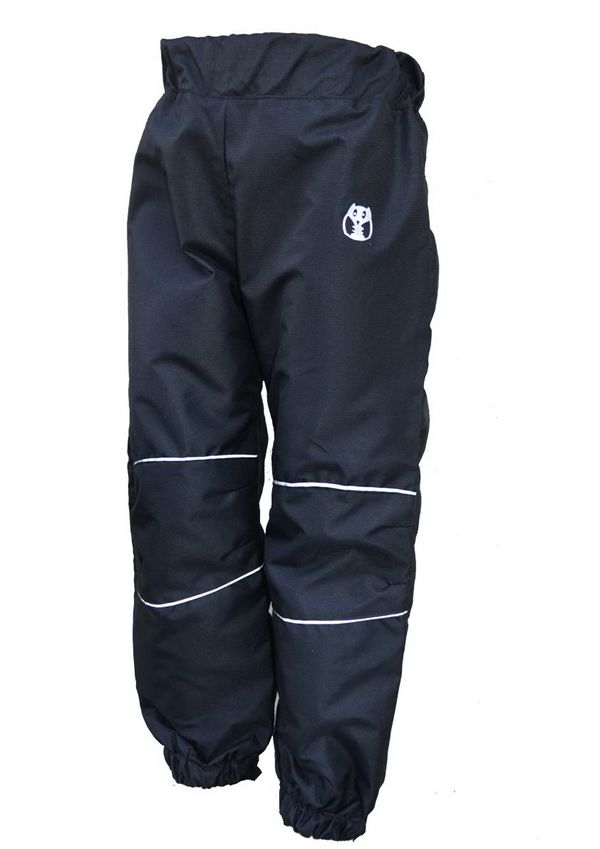 Kukadloo Children's nylon pants - black-reflective gray