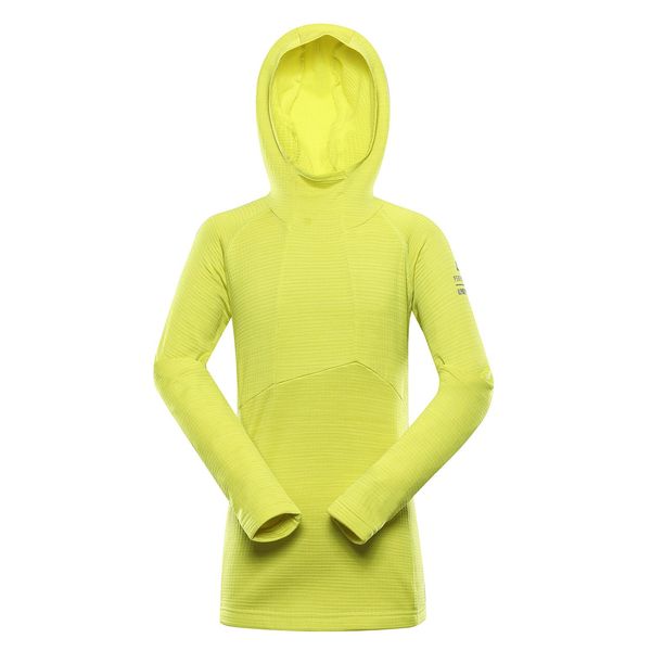 ALPINE PRO Children's quick-drying sweatshirt ALPINE PRO GORFO sulphur spring