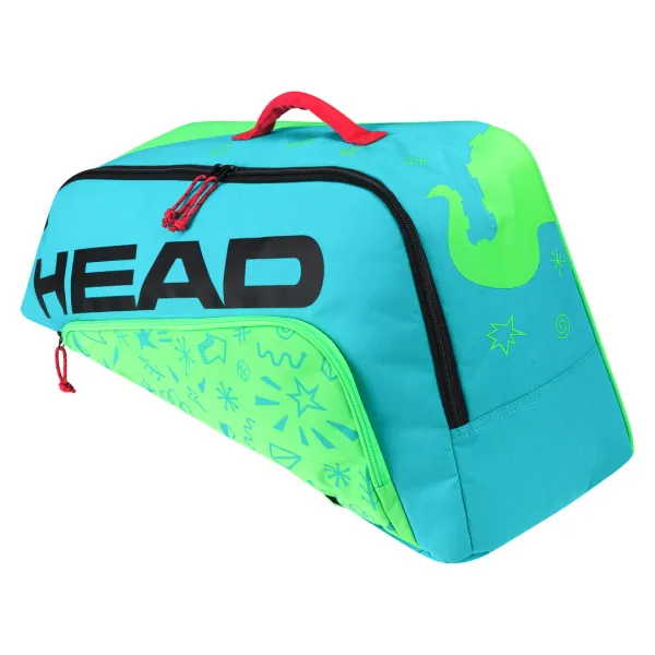 Head Children's racket bag Head Junior Combi Novak Blue/Green