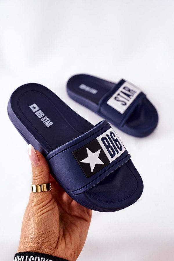 BIG STAR SHOES Children's Rubber Slippers Big Star DD374152 Navy Blue