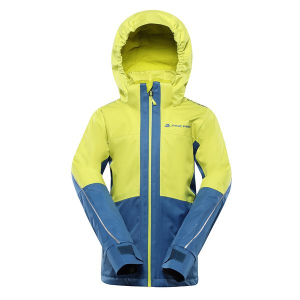 ALPINE PRO Children's ski jacket with ptx membrane ALPINE PRO REAMO sulphur spring