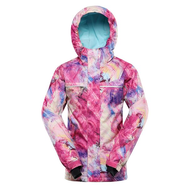 ALPINE PRO Children's ski jacket with ptx snow membrane ALPINE PRO KIWERO fuchsia variant pa