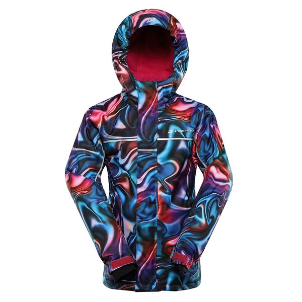 ALPINE PRO Children's ski jacket with ptx snow membrane ALPINE PRO KIWERO vivacious pc variant