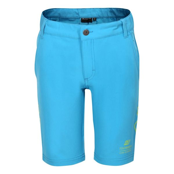 ALPINE PRO Children's softshell shorts ALPINE PRO COLO neon atomic blue