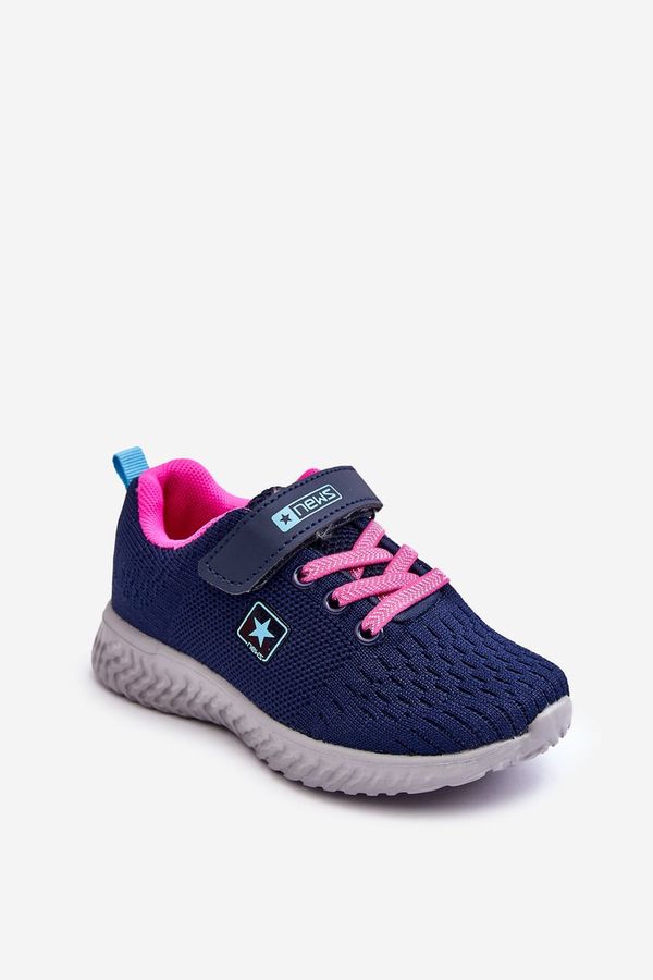Kesi Children's sports shoes with lace blue Brego