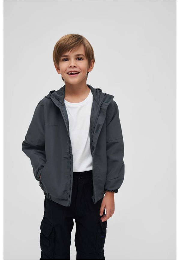 Brandit Children's summer windbreaker with front zipper anthracite