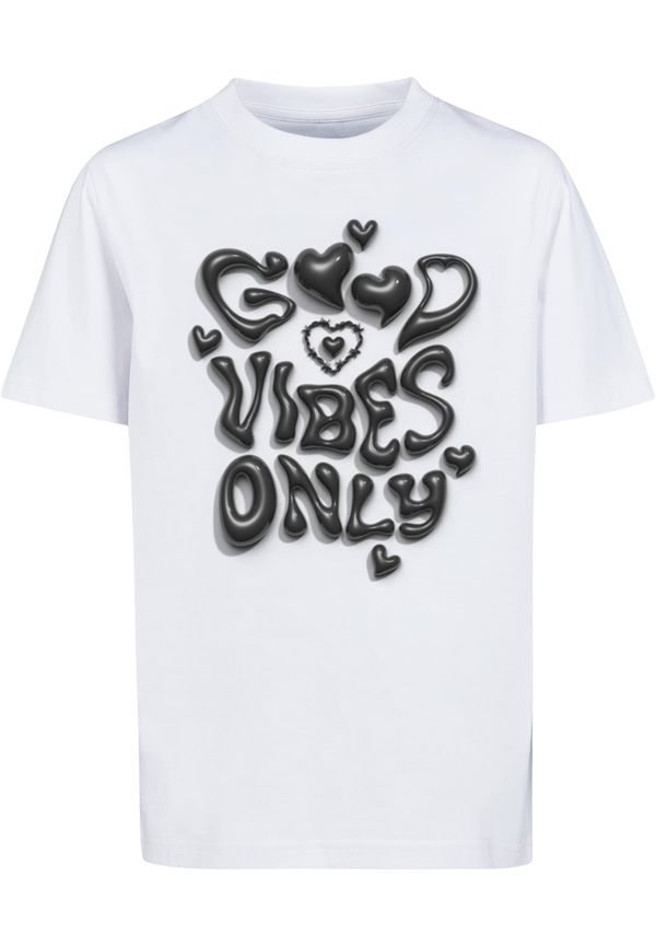 Mister Tee Children's T-shirt Good Vibes Only Heart white