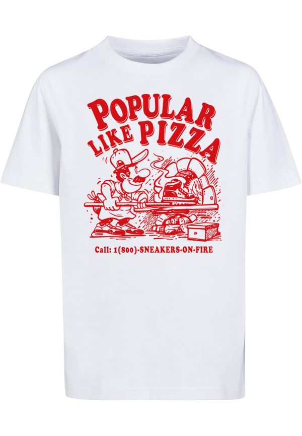 Mister Tee Children's T-shirt Like Pizza white