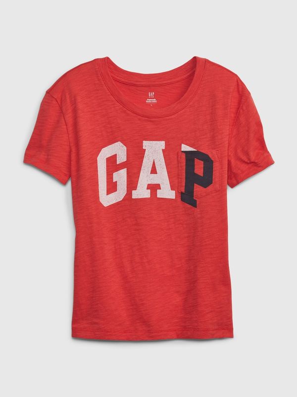 GAP Children's T-shirt organic logo GAP - Girls