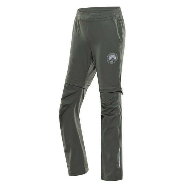 ALPINE PRO Children's trousers with detachable legs ALPINE PRO NESCO olivine