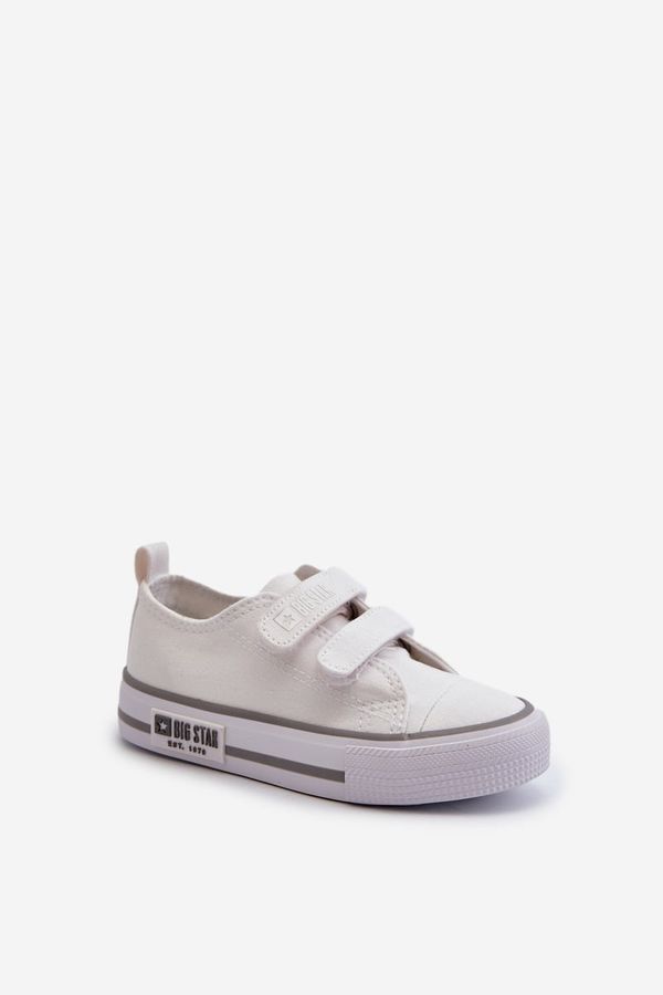 BIG STAR SHOES Children's Velcro Sneakers Big Star White