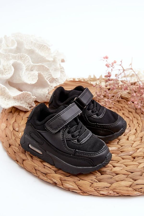 Kesi Children's Velcro Sneakers Black Krissandra